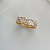 Plated Rhinestone Rings for Women - Bridal Wedding Jewelry