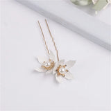 Flower Shape Hair Clip Combs Crown for Bride