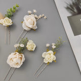 Flower Shape Hair Sticks 5 PCS Wedding Accessories