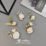 Flower Shape Hair Sticks 5 PCS Wedding Accessories