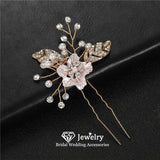 Romantic Flower Hair Sticks Wedding Accessories