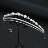 Pearl Crowns Tiaras Headband Wedding Hair Accessories