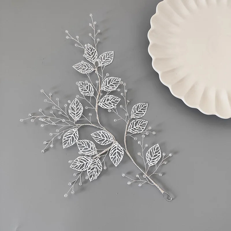 Leaf Shape Hairbands Wedding Bridal Headdress Engagement Jewelry