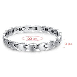 Health Care Bracelet Stainless Steel Magnet Bangle BR-007