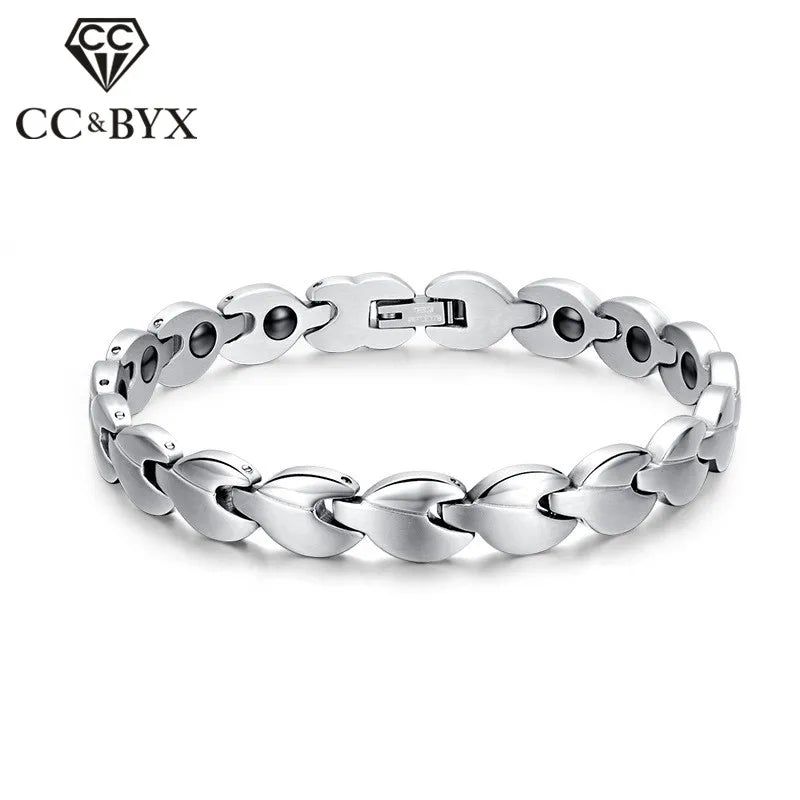 Health Care Bracelet Stainless Steel Magnet Bangle BR-007