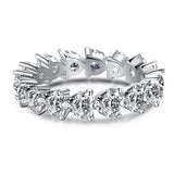 CC Heart Rings Sterling Silver Jewelry Zirconia Stone