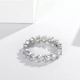 CC Heart Wedding Rings Sterling Silver Jewelry Love Ring for Women
