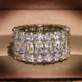 Sparkling CZ Bridal Wedding Rings Set CC3127