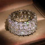 Sparkling CZ Bridal Wedding Rings Set CC3127