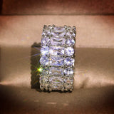 Sparkling CZ Bridal Wedding Rings Set CC3127