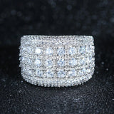 CC Hyperbole Cubic Zirconia Bridal Wedding Ring CC3134