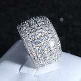 CC Hyperbole Cubic Zirconia Bridal Wedding Ring CC3134