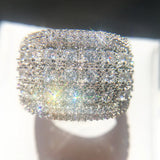 CC Hyperbole Cubic Zirconia Bridal Wedding Ring CC3134