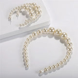 CC Pearl Hairbands Crown Tiara Headband Queen Shine Personality