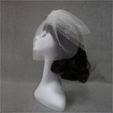 Bridal Veil Hat Yarn Short Bride Pageant Wedding Hair Accessory