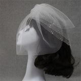 Bridal Veil Hat Yarn Short Bride Pageant Wedding Hair Accessory
