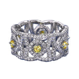 Sweet CZ Wave Lace Rings for Women CC1591