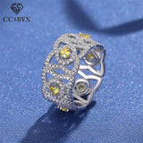 Sweet CZ Wave Lace Rings for Women CC1591