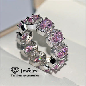 CC Sterling Silver CZ Stone Bridal Wedding Ring CC3122