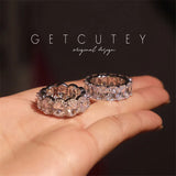 CC Sterling Silver CZ Stone Bridal Wedding Ring CC3122