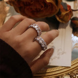 CC Sterling Silver CZ Stone Bridal Wedding Ring CC3122