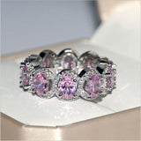 CC Sterling Silver CZ Stone Bridal Wedding Ring CC3122