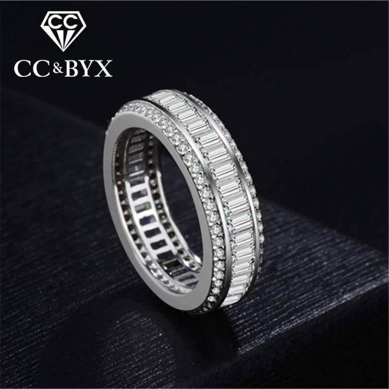 Sterling Silver Bridal Wedding Jewelry Engagement Ring CC706