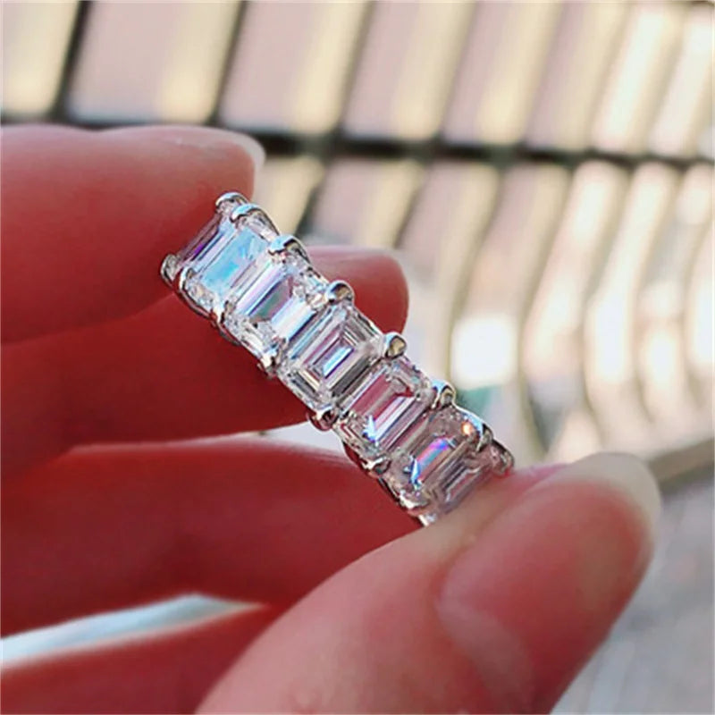 Cubic Zirconia Shine Stone Ring for Women