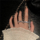 Cubic Zirconia Shine Stone Ring for Women