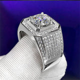 CC Sterling Silver CZ Wedding Band Ring Women Men Fine Jewelry
