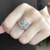 CC Sterling Silver CZ Wedding Band Ring Women Men Fine Jewelry
