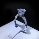 CC Women's Rings 1.25ct CZ Wedding Jewelry Engagement Bague Drop CC1628