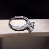 CC Women's Rings 1.25ct CZ Wedding Jewelry Engagement Bague Drop CC1628