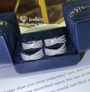 CZ T Square Ring Wedding Engagement Bridal Fine Jewelry CC3201