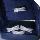 CZ T Square Ring Wedding Engagement Bridal Fine Jewelry CC3201