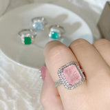 Silver Princess Fine Jewelry Wedding Engagement Ring CC3032