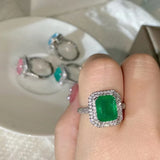 Silver Princess Fine Jewelry Wedding Engagement Ring CC3032