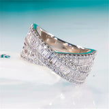 CC Women Rings Cubic Zirconia Stone Wedding Jewelry