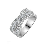 CC Women Rings Cubic Zirconia Stone Wedding Jewelry