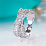 CC Women Rings Cubic Zirconia Stone Wedding Jewelry