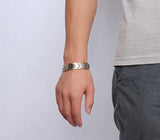 Health Stone Double Row Magnet Bracelet for Men