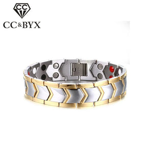 Health Stone Double Row Magnet Bracelet for Men