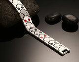 Health Stone Double Row Magnet Bracelet for Men