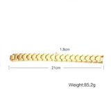 Gold Football Shape Magnetic Men's Bracelet Titanium Steel Hand Chain
