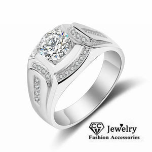 Men's Wedding Ring Engagement Party Love Promise Accessory