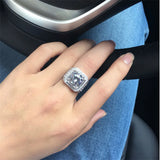 CC Men Ring Geometric Wedding Rings Jewelry Engagement Party Fashionable Bijoux