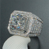 Geometric Plated Wedding Ring Fine Jewelry CC804