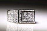 Vintage Men's Engagement Party Ring Bridegroom Wedding Jewelry