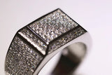 Vintage Men's Engagement Party Ring Bridegroom Wedding Jewelry