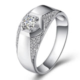 CC Men Rings Bridegroom Wedding Jewelry Engagement Hombre Ring
